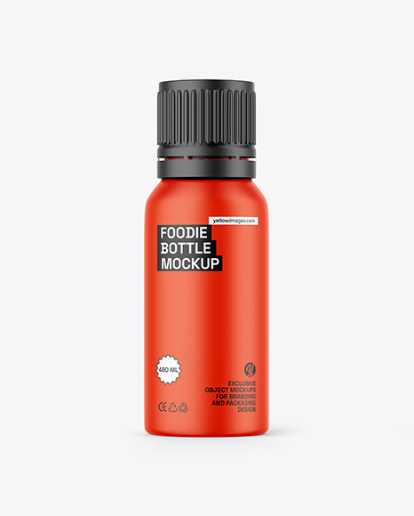Matte Foodie Bottle Mockup