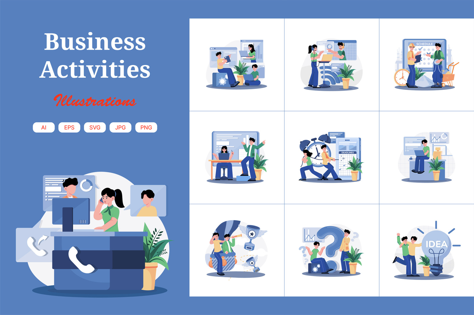 M681_Business Activities Illustration Pack M681_Business Activities Illustration Pack