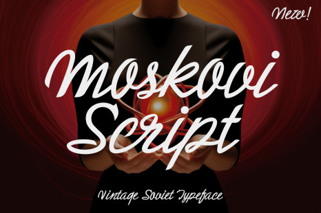 Moskovi Script - Vintage Soviet Typeface
