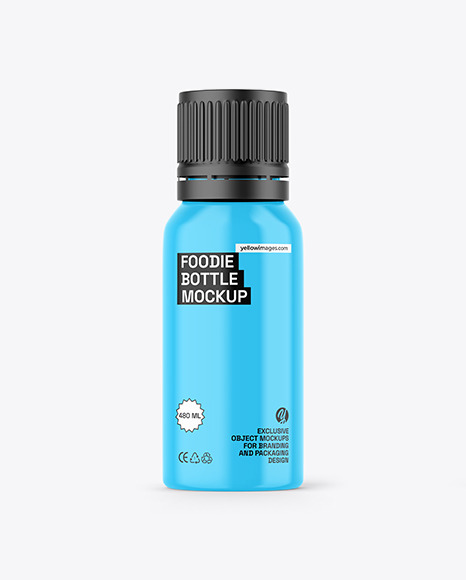 Glossy Foodie Bottle Mockup