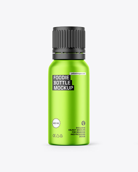 Metallic Foodie Bottle Mockup