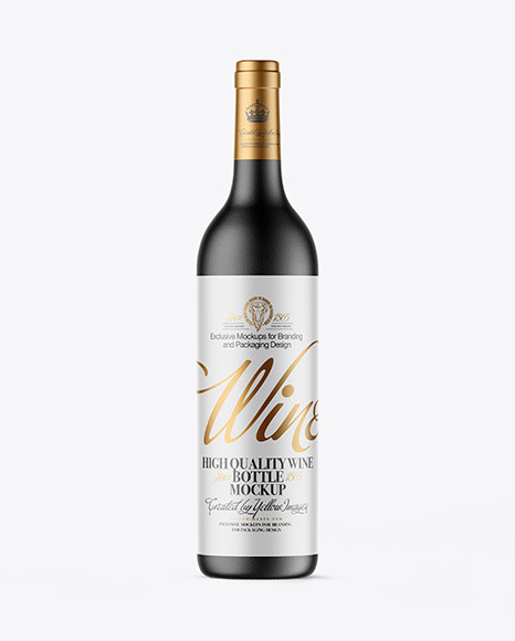Ceramic Wine Bottle Mockup