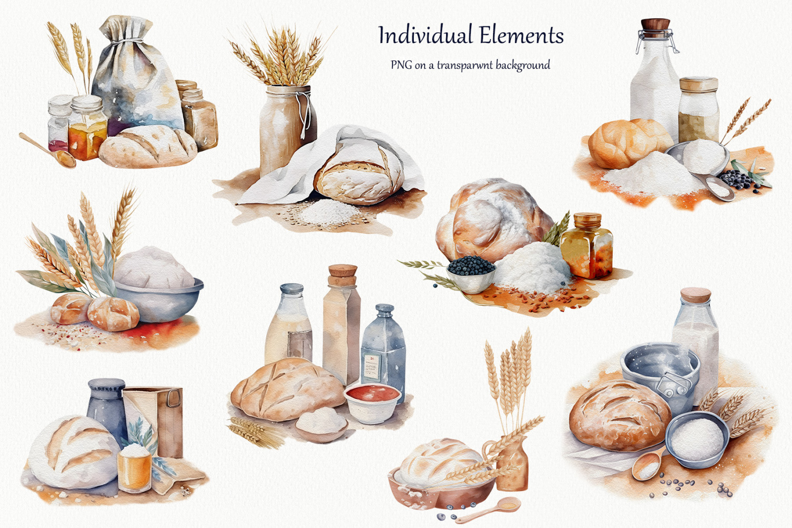 Watercolor Baking Clipart, Baking Supplies, Home Bakery Logo, Cooking  Elements, Culinary Clipart, Kitchen Utensils, Baking Tools Watercolor 