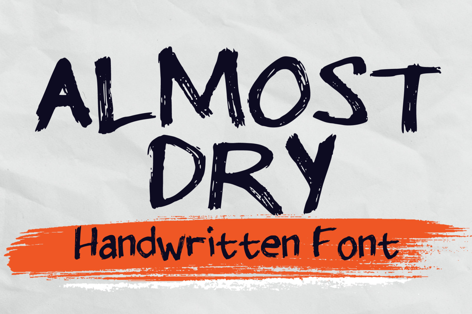 Almost Dry Font Almost Dry Font