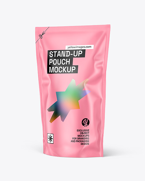 Matte Stand-up Pouch Mockup