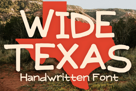 Wide Texas Font
