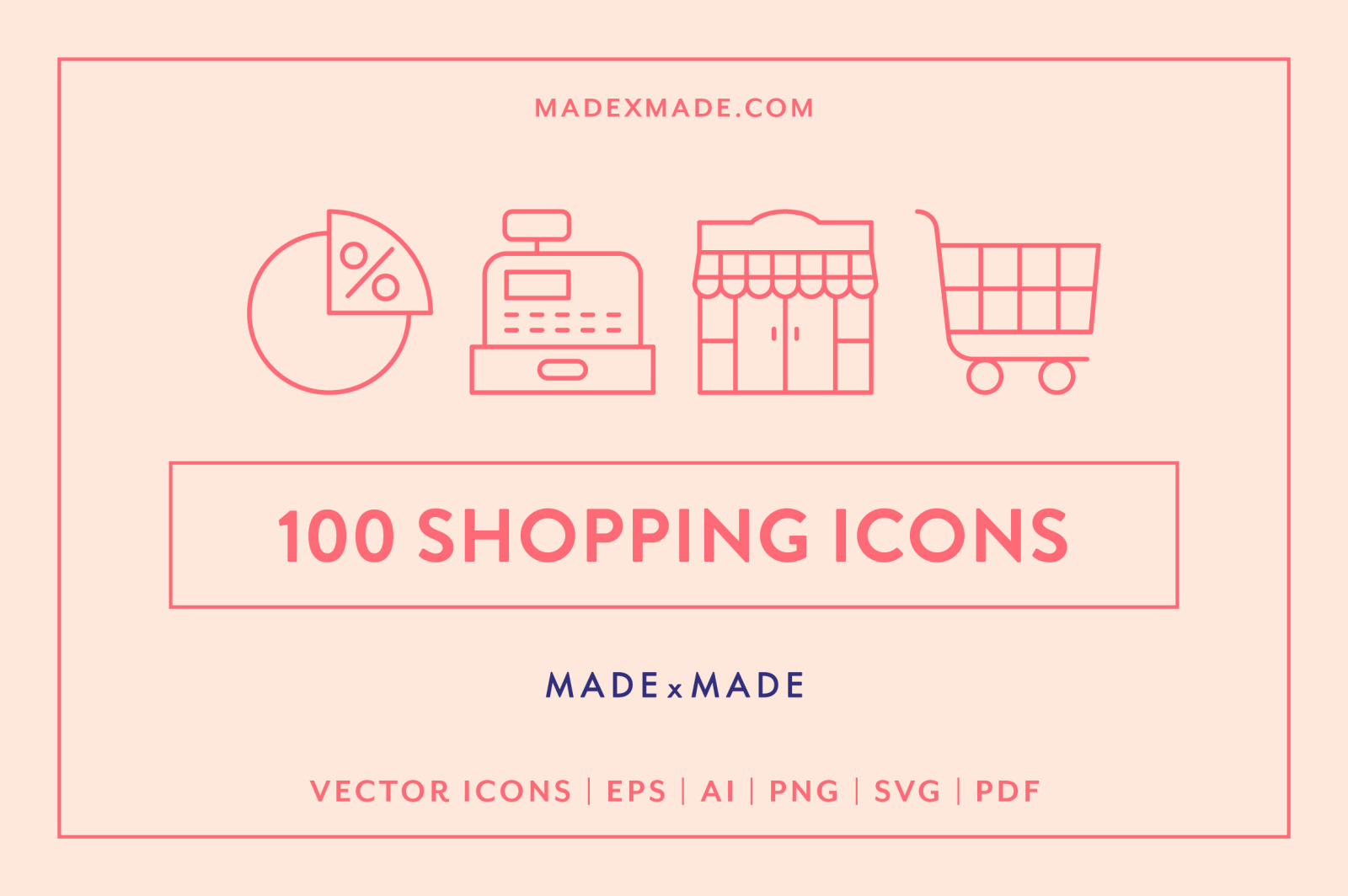 Shopping Line Icons Shopping Line Icons