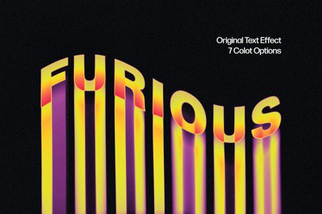 Retro Color Hovering Text Effect