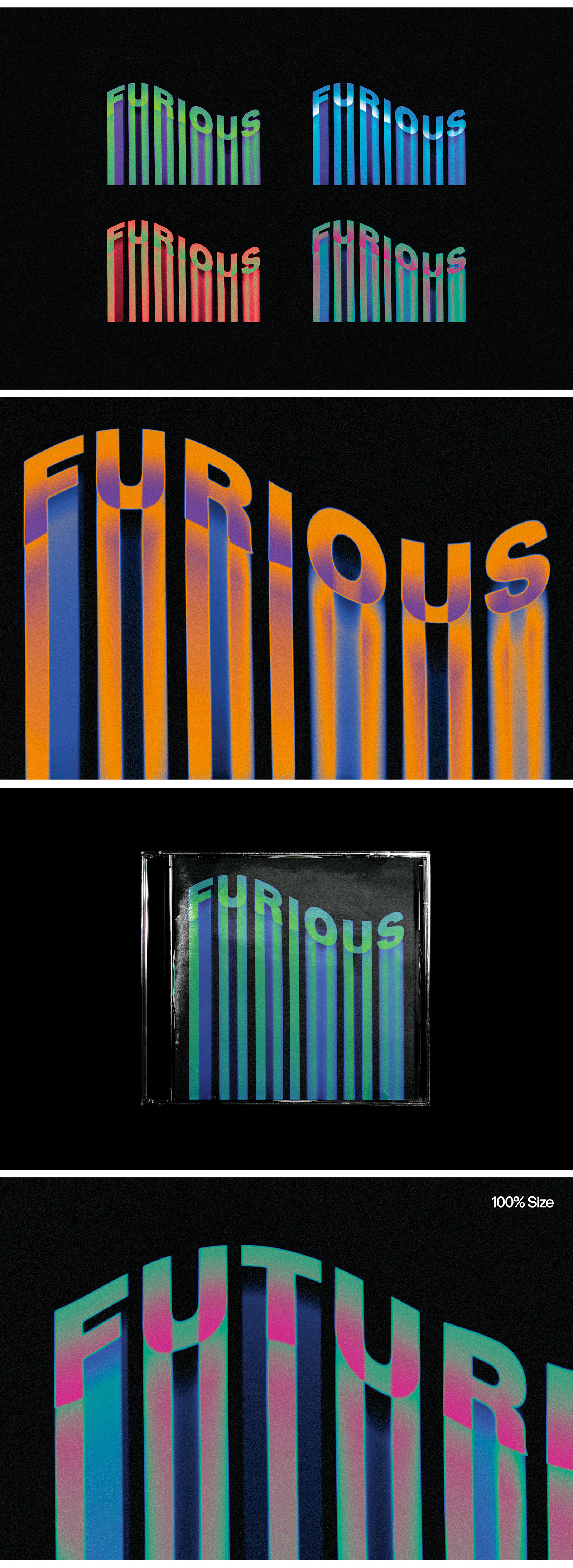 Retro Color Hovering Text Effect Retro Color Hovering Text Effect