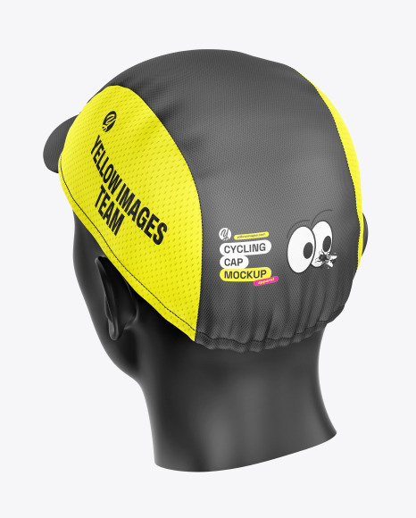 Cycling Cap Mockup - Back View