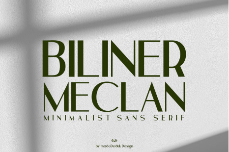 Biliner Meclan - Minimalist Sans
