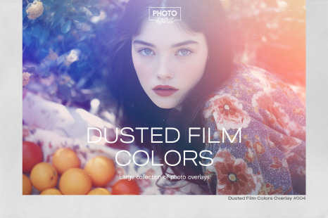 21 Dusted Film Colors Effect Photo Overlays