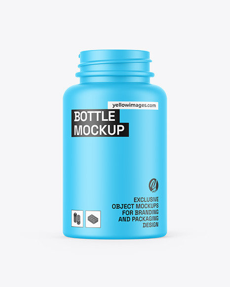 Matte Pills Bottle Mockup