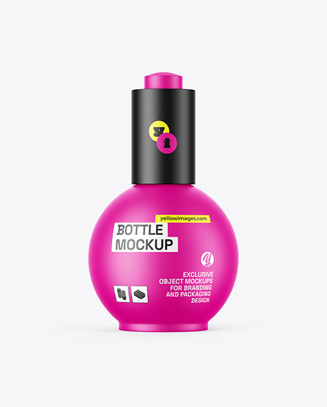 Matte Cosmetic Bottle Mockup
