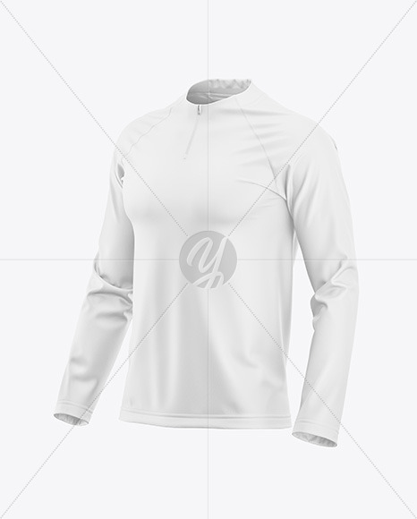 Men’s Reglan Long Sleeve T-Shirt Mockup - Half SIde View - Free ...