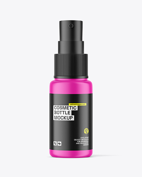 Matte Cosmetic Spray Bottle Mockup
