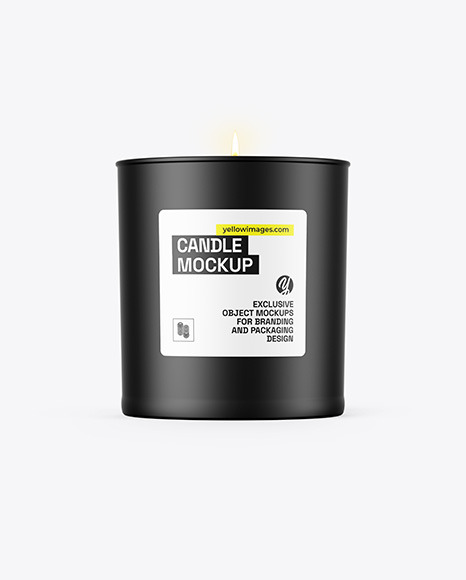 Matte Candle Mockup