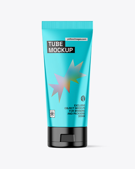 Metallic Cosmetic Tube Mockup