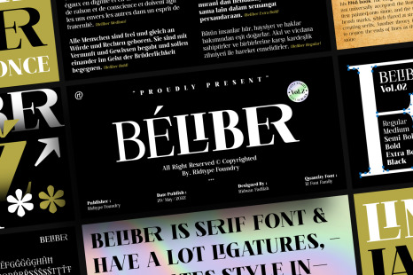 Beliber Font Family