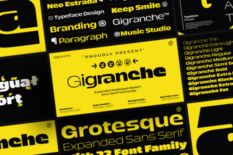 Gigranche Font Family