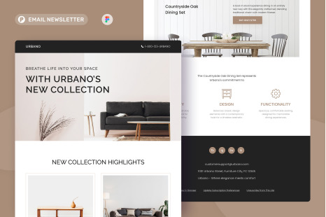 Urbano - Furniture Email Newsletter