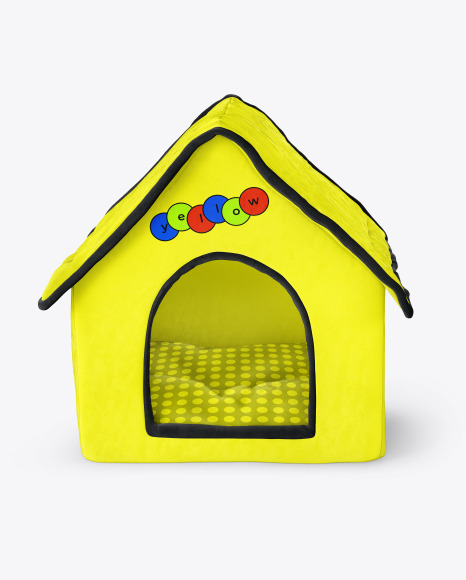 Pet House Mockup - Front View