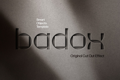 Debossed Concrete Logo Mockup