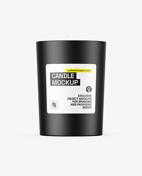 Matte Candle Mockup