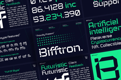 Bifftron - Techno Font