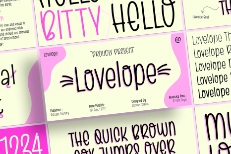 Lovelope Font Family