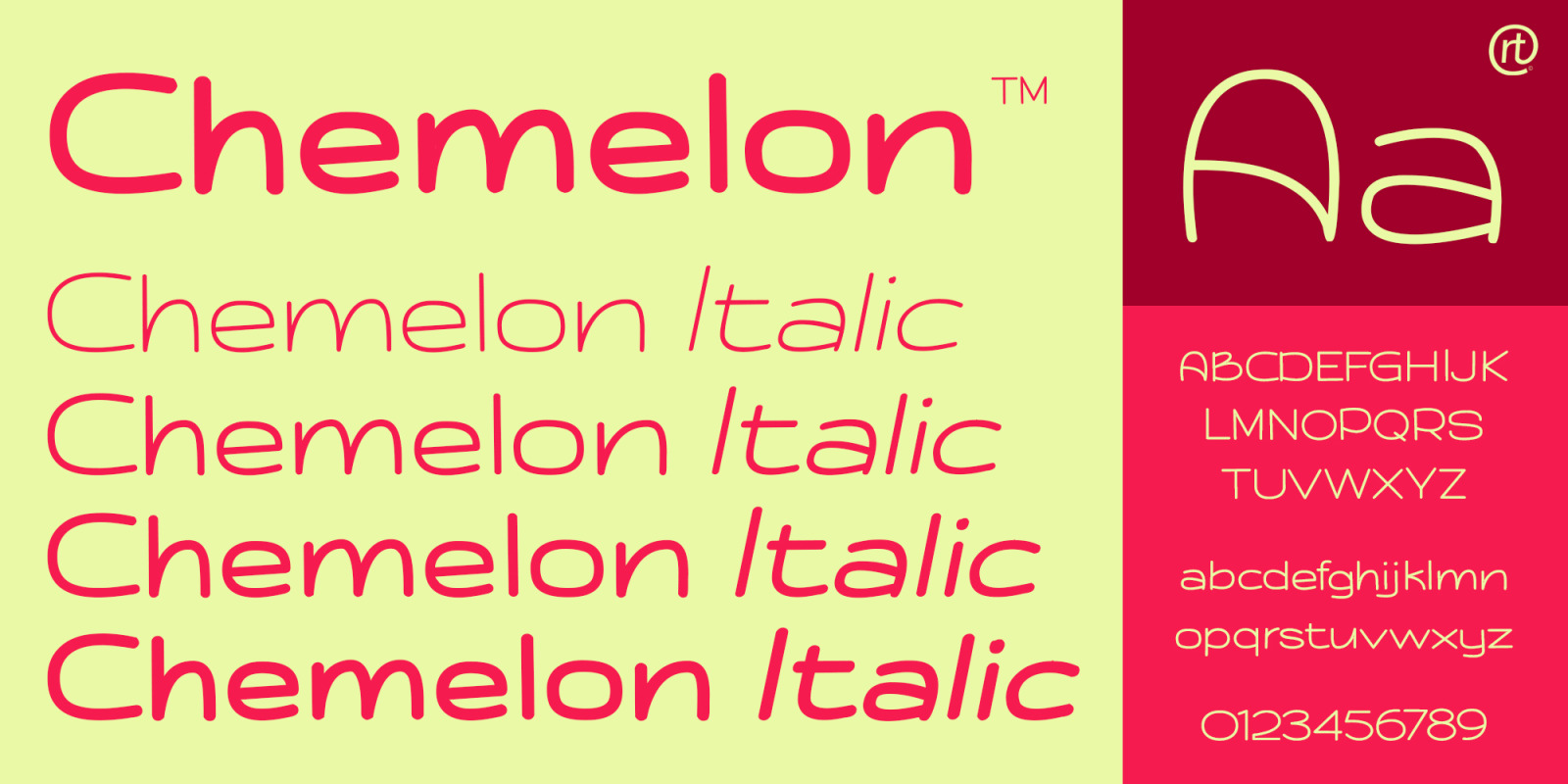 Chemelon Font Family Chemelon Font Family