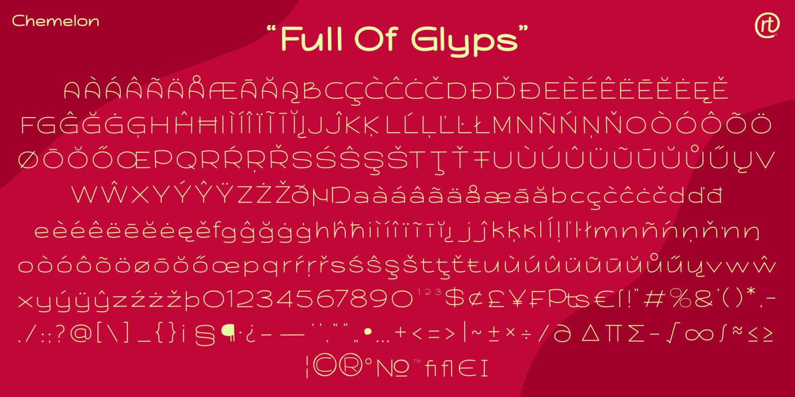 Chemelon Font Family Chemelon Font Family
