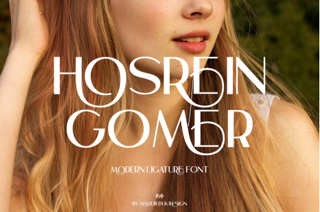 Hosrein Gomer - Modern Ligature Font