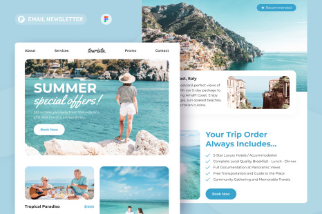 Tourista - Travel Agency Email Newsletter
