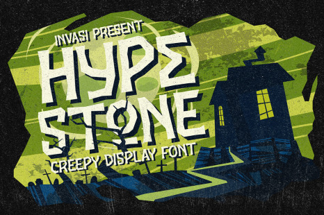 Hypestone - Spooky Display Font