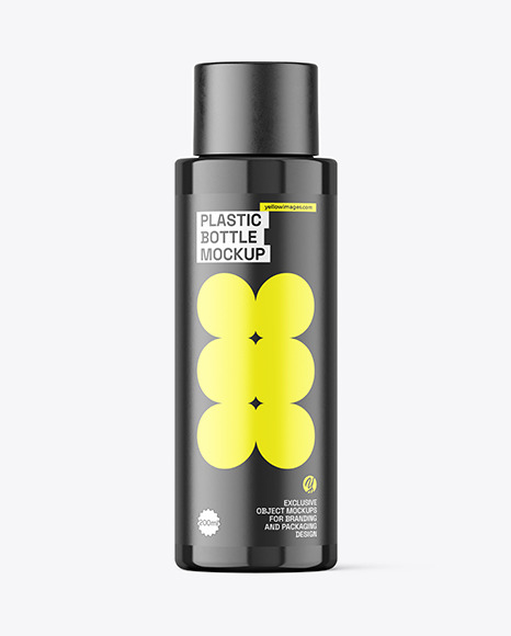 Glossy Plastic Bottle Mockup
