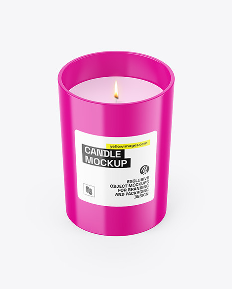 Glossy Candle Mockup