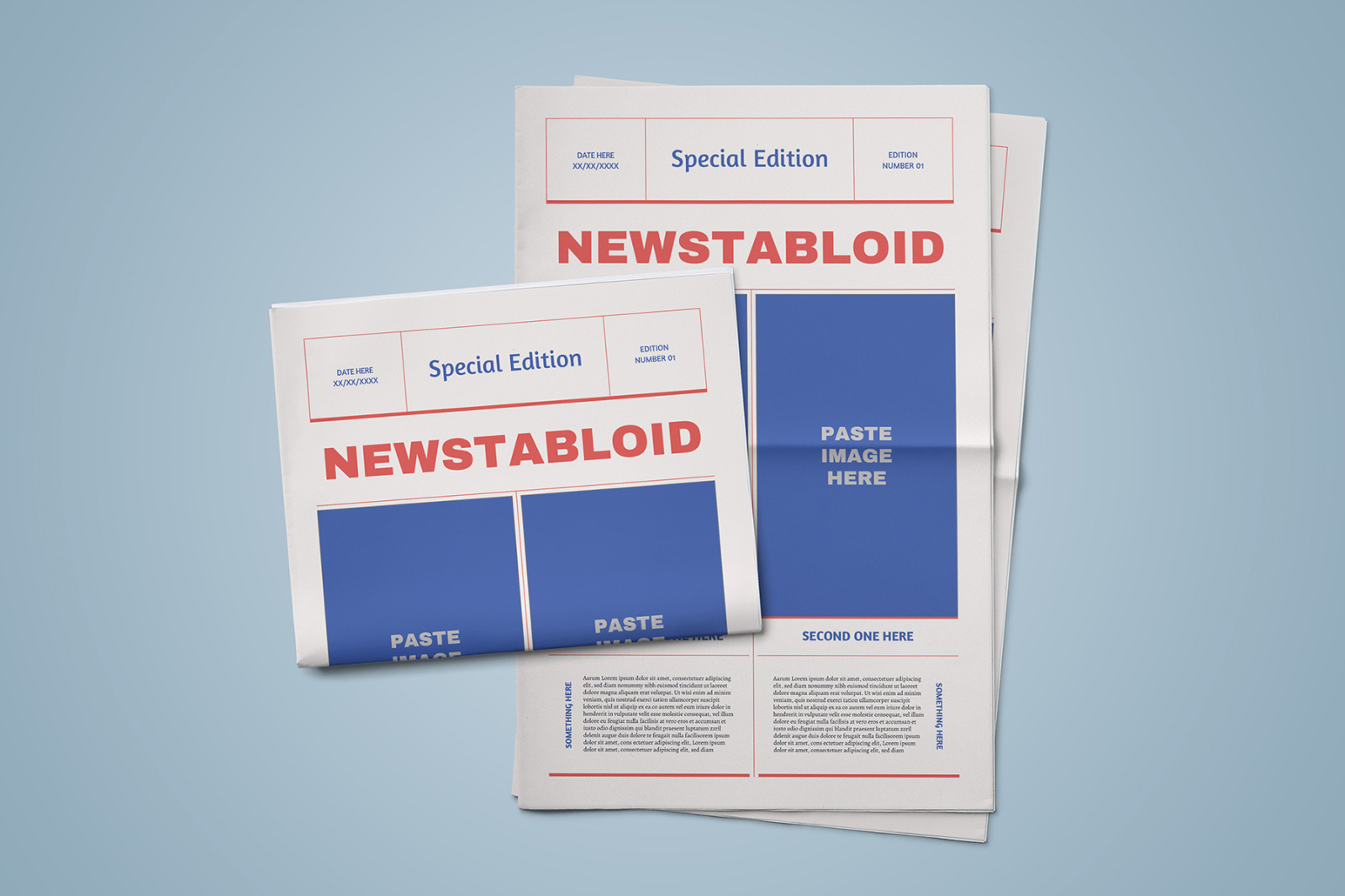 Newspaper Quick Illustrator Pages Templates on Yellow Images Creative Store