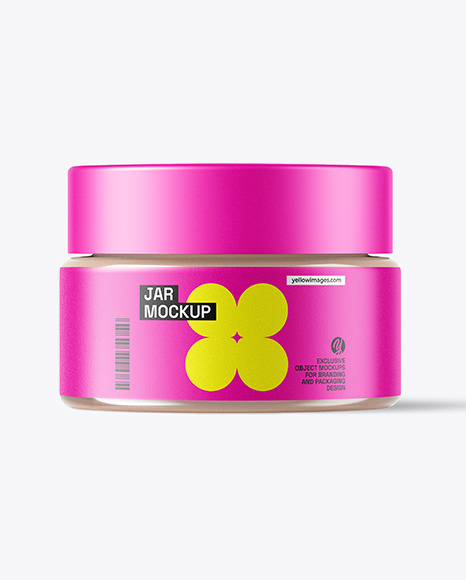 15ml Clear Glass Jar Mockup