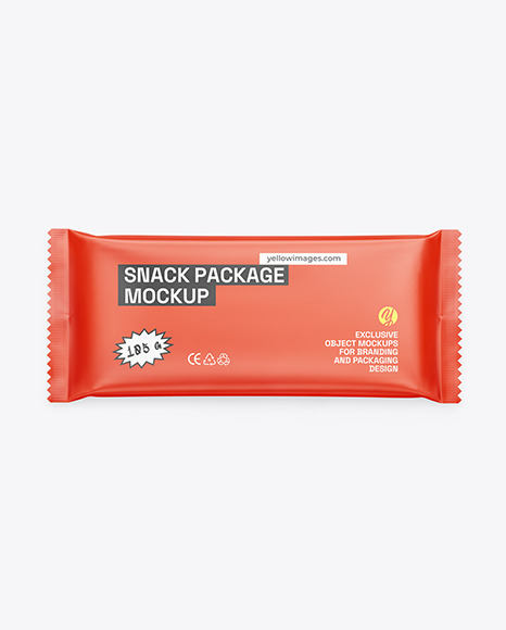 Matte Snack Package Mockup