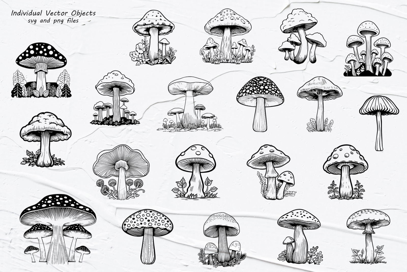 Mushroom Svg Clipart. Mushroom Cut File. Mushroom Svg Clipart. Mushroom Cut File.