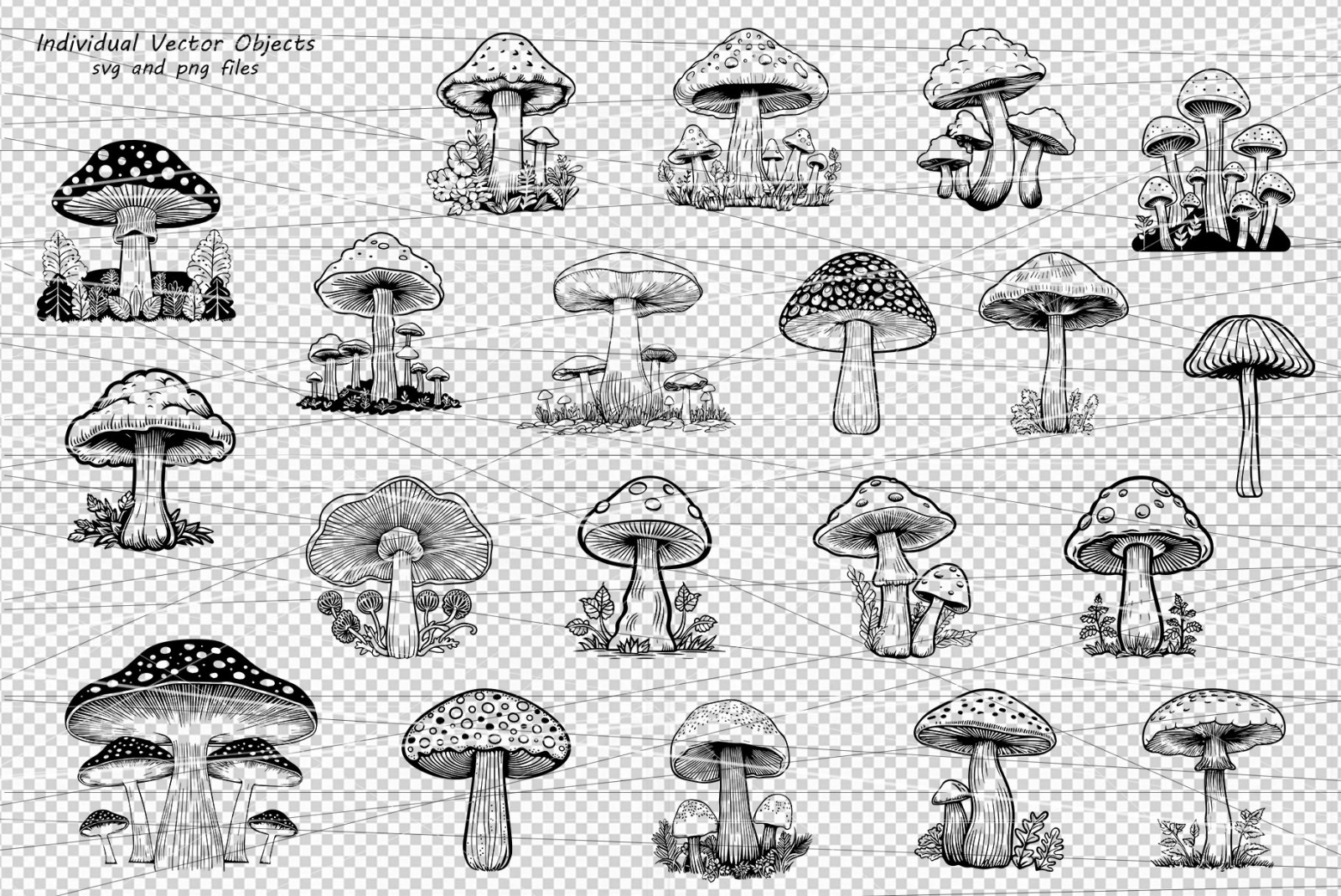 Mushroom Svg Clipart. Mushroom Cut File. Mushroom Svg Clipart. Mushroom Cut File.