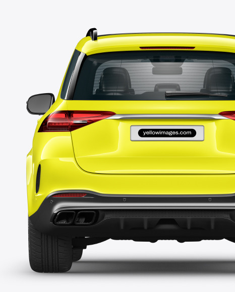 Luxury SUV Mockup - Back View