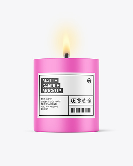 Matte Candle Mockup