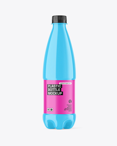 Glossy PET Bottle Mockup