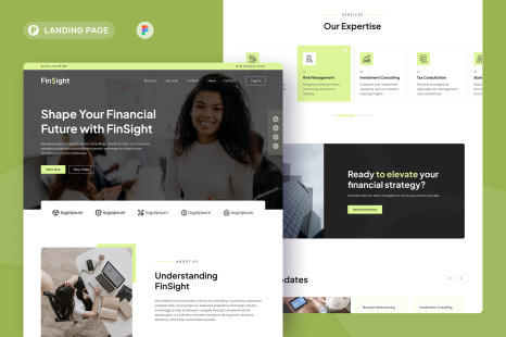FinSights - Finance Consulting Landing Page