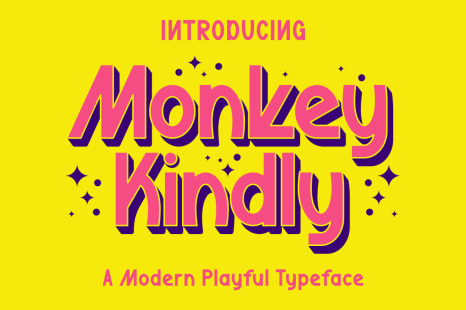 Monkey Kindly - Modern Playful Typeface