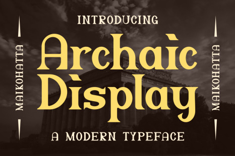 Archaic Font - Modern Typeface