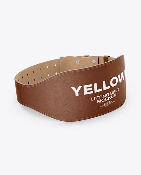 Leather Lifting Belt Mockup