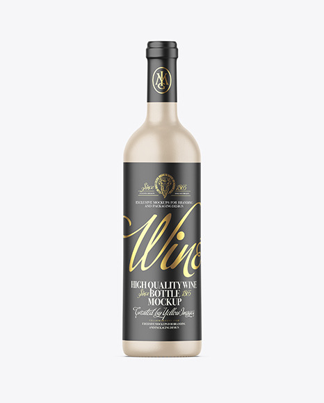 Ceramic Wine Bottle Mockup